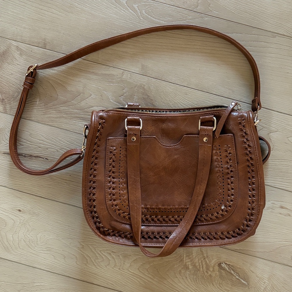 Madison West Brown Crossbody Bag